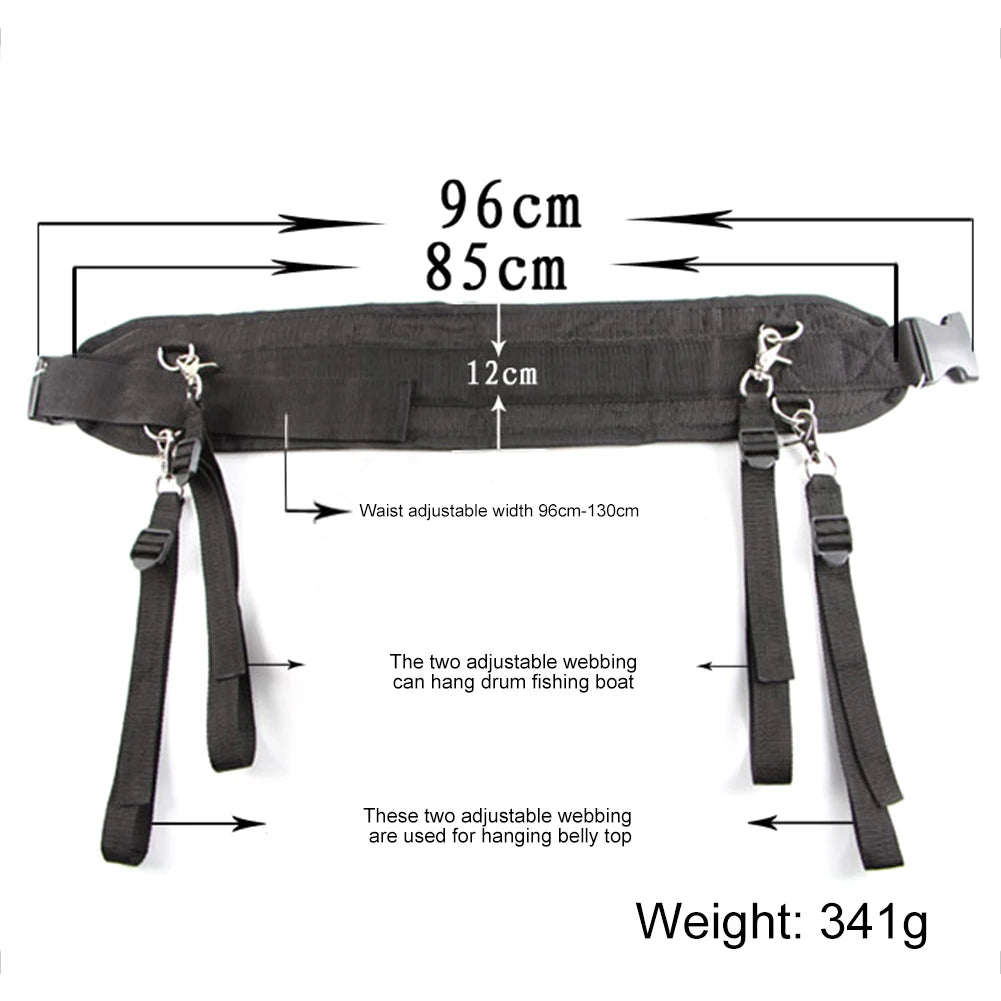 Deep Sea Boat Trolling Fishing Rod Belly Top Holders Base Adjustable Protective Belt Vest