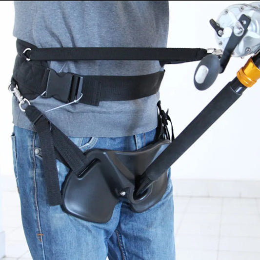 Deep Sea Boat Trolling Fishing Rod Belly Top Holders Base Adjustable Protective Belt Vest