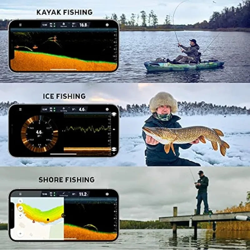 Deeper PRO+ Smart Sonar Castable and Portable WiFi Fish Finder with Gps