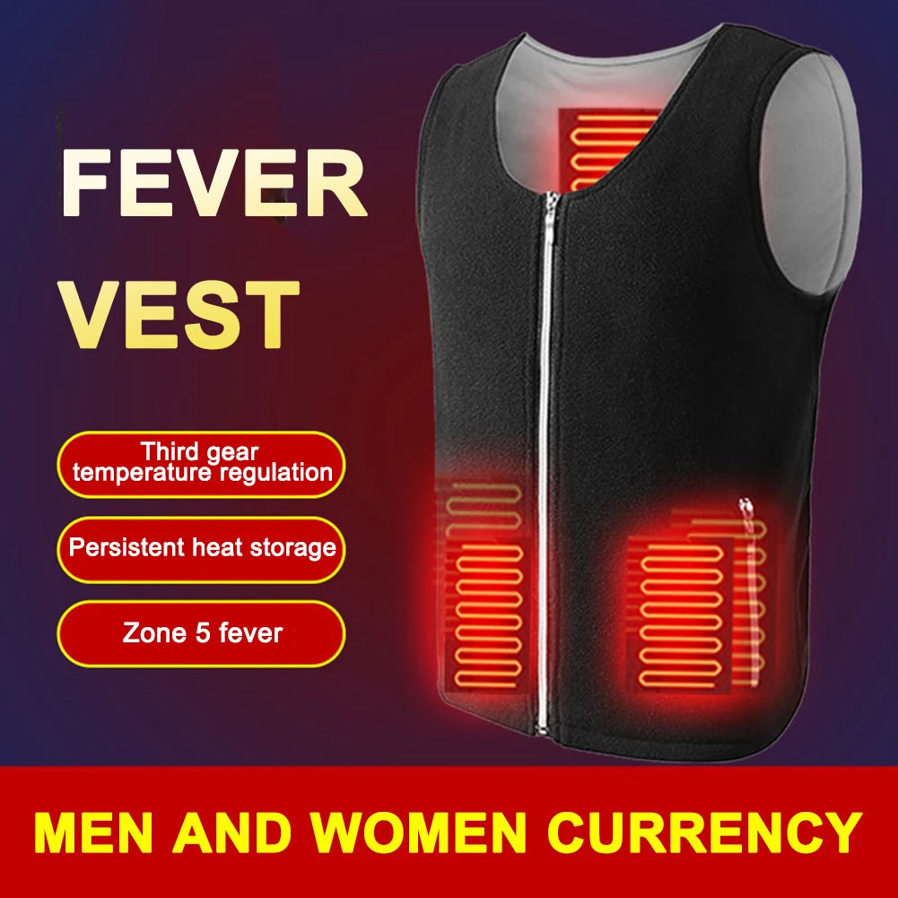 Men Jacket heated Warm vest Electric