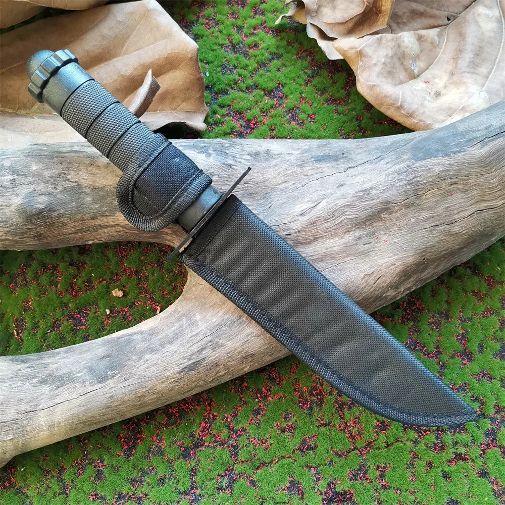 Ultimate Tactical Hunting Knife - Stainless Steel Blade, ABS Handle, Fixed Blade and Scabbard Included