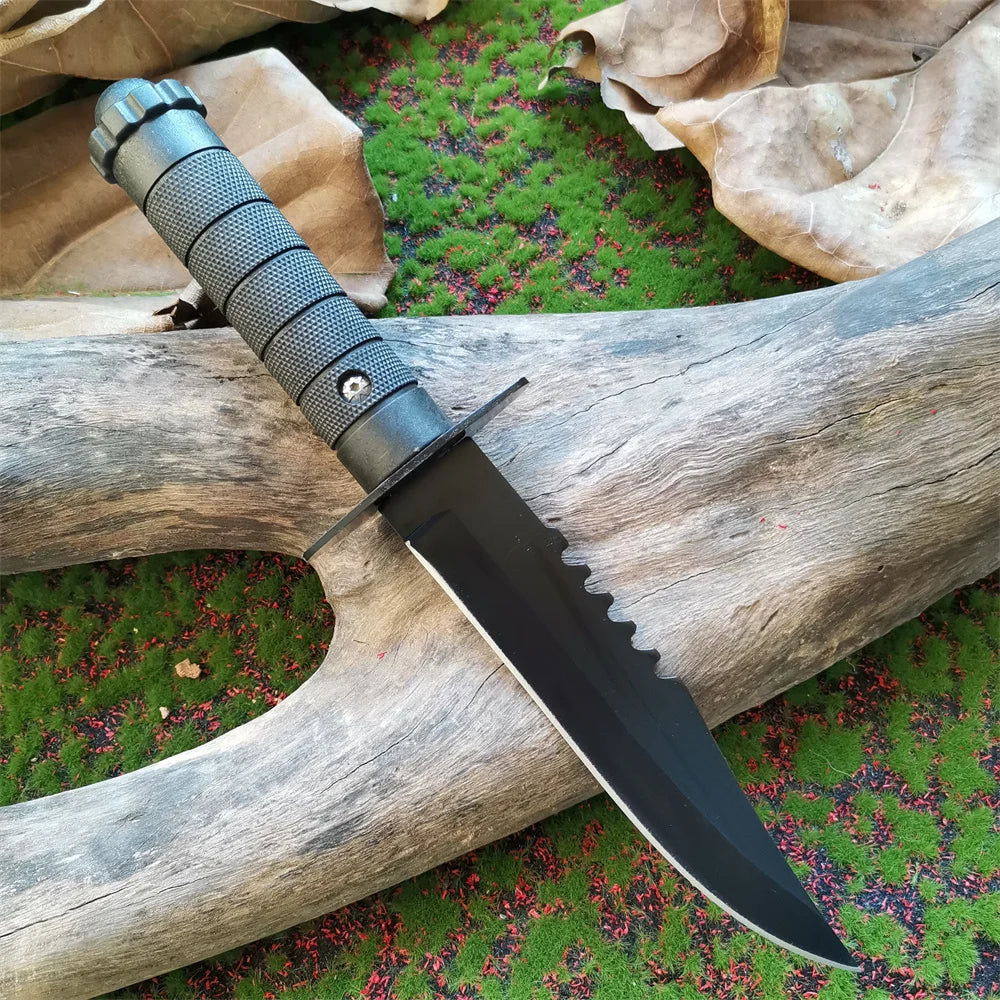 Ultimate Tactical Hunting Knife - Stainless Steel Blade, ABS Handle, Fixed Blade and Scabbard Included