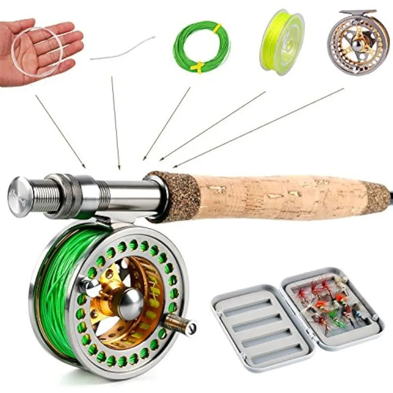 Sougayilang Fly Fishing Rod Reel Combos with Lightweight Portable Fly Rod