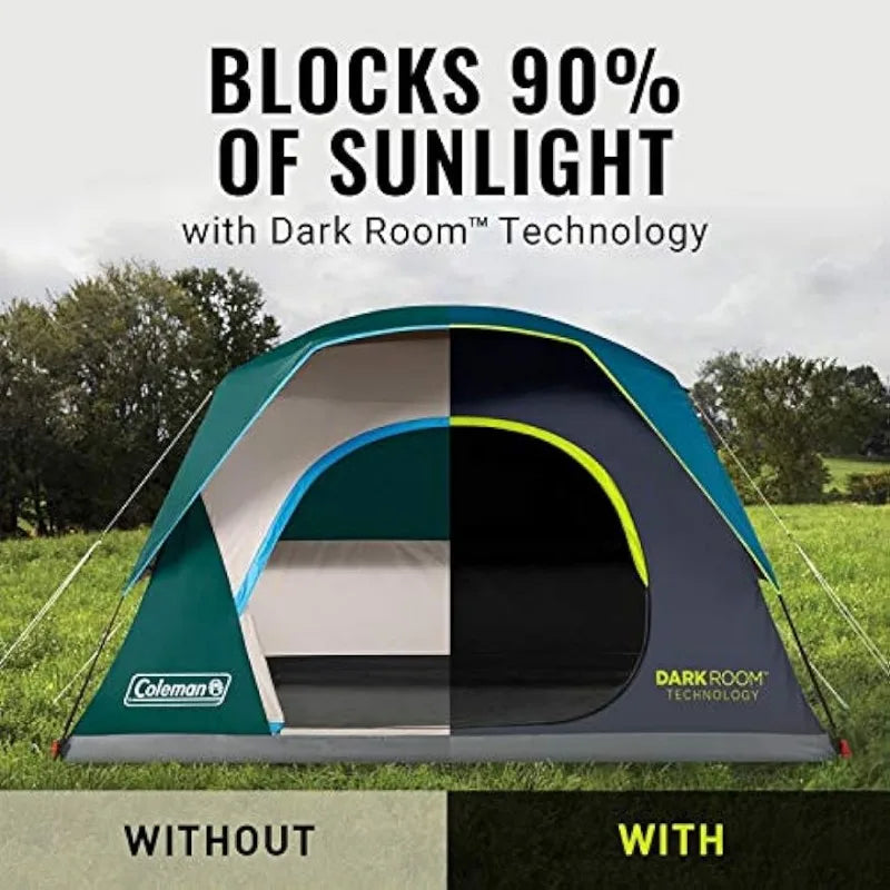 Coleman Skydome Camping Tent with Dark Room Technology