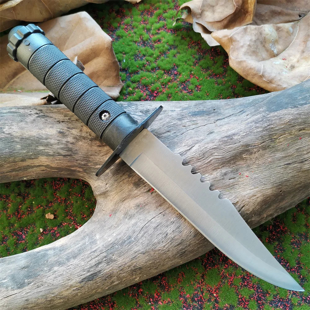 Ultimate Tactical Hunting Knife - Stainless Steel Blade, ABS Handle, Fixed Blade and Scabbard Included