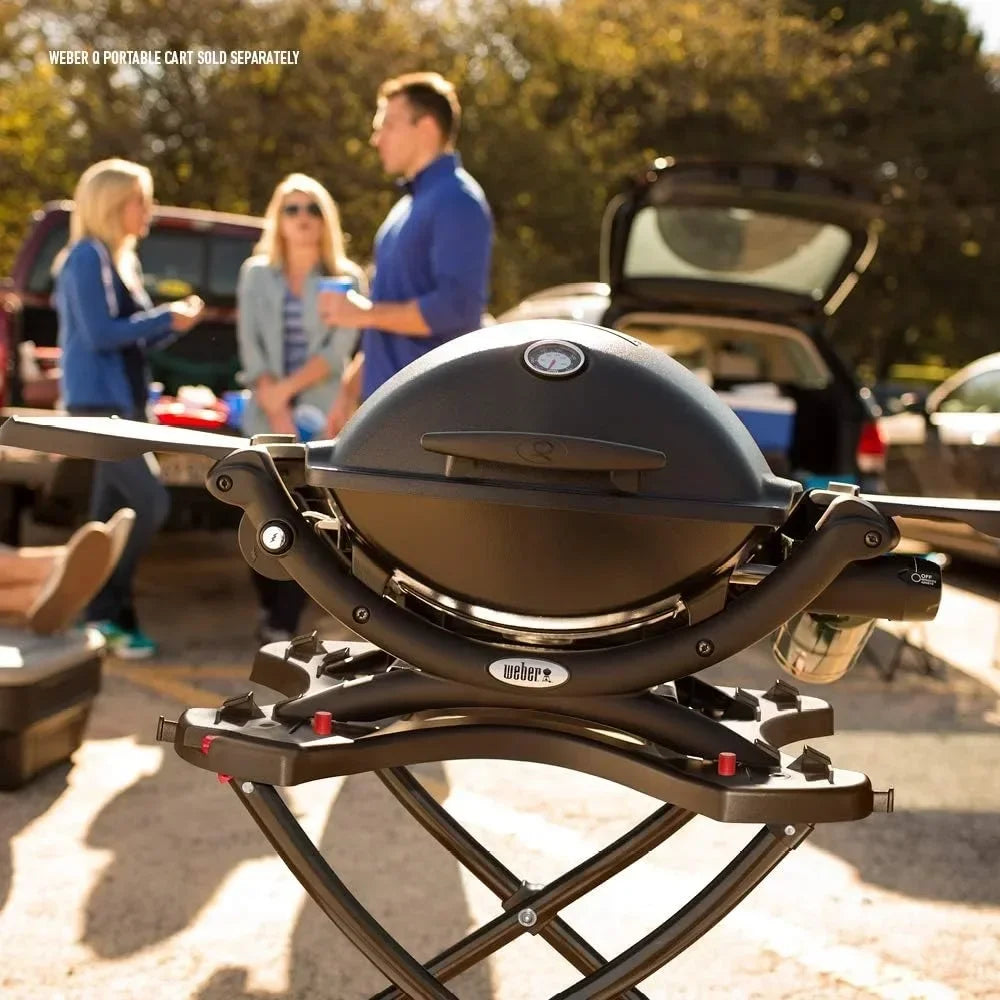 Liquid Propane Grill, Black  charcoal stove