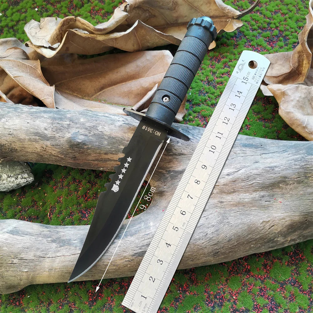 Ultimate Tactical Hunting Knife - Stainless Steel Blade, ABS Handle, Fixed Blade and Scabbard Included