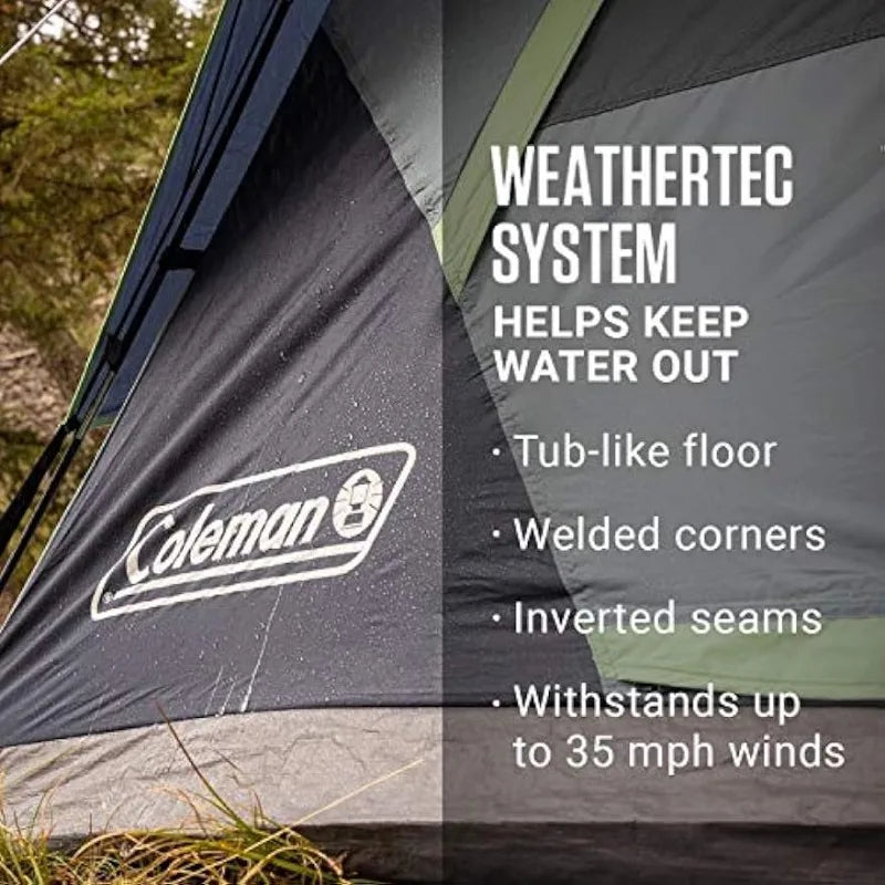 Coleman Skydome Camping Tent with Dark Room Technology