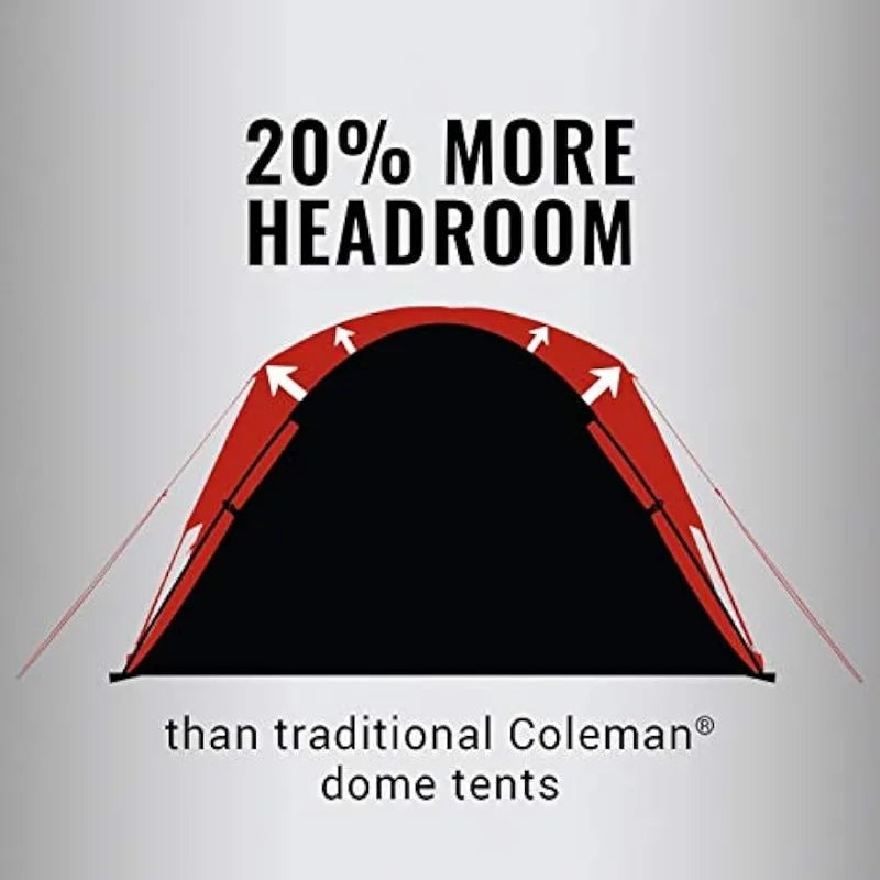 Coleman Skydome Camping Tent with Dark Room Technology