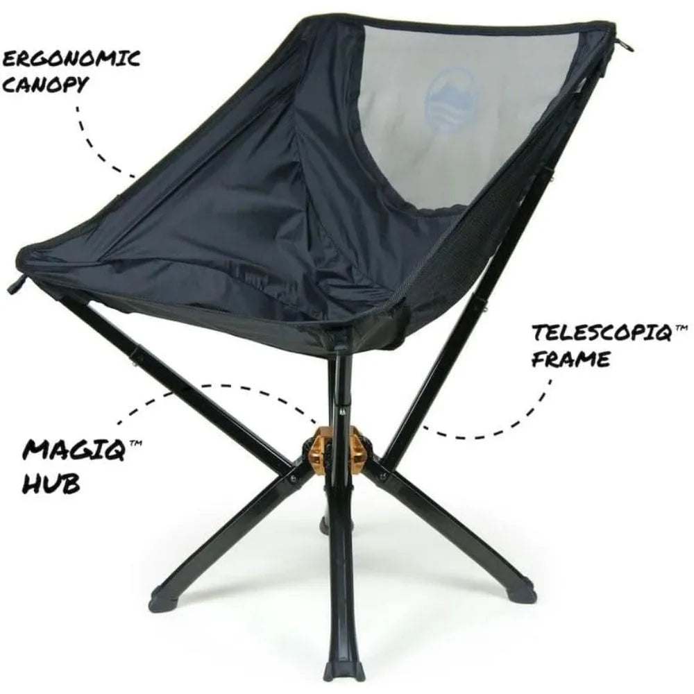 Portable Chair - Lightweight Folding Chair for Camping - Supports 300 Lbs - Perfect for Outdoor Adventures